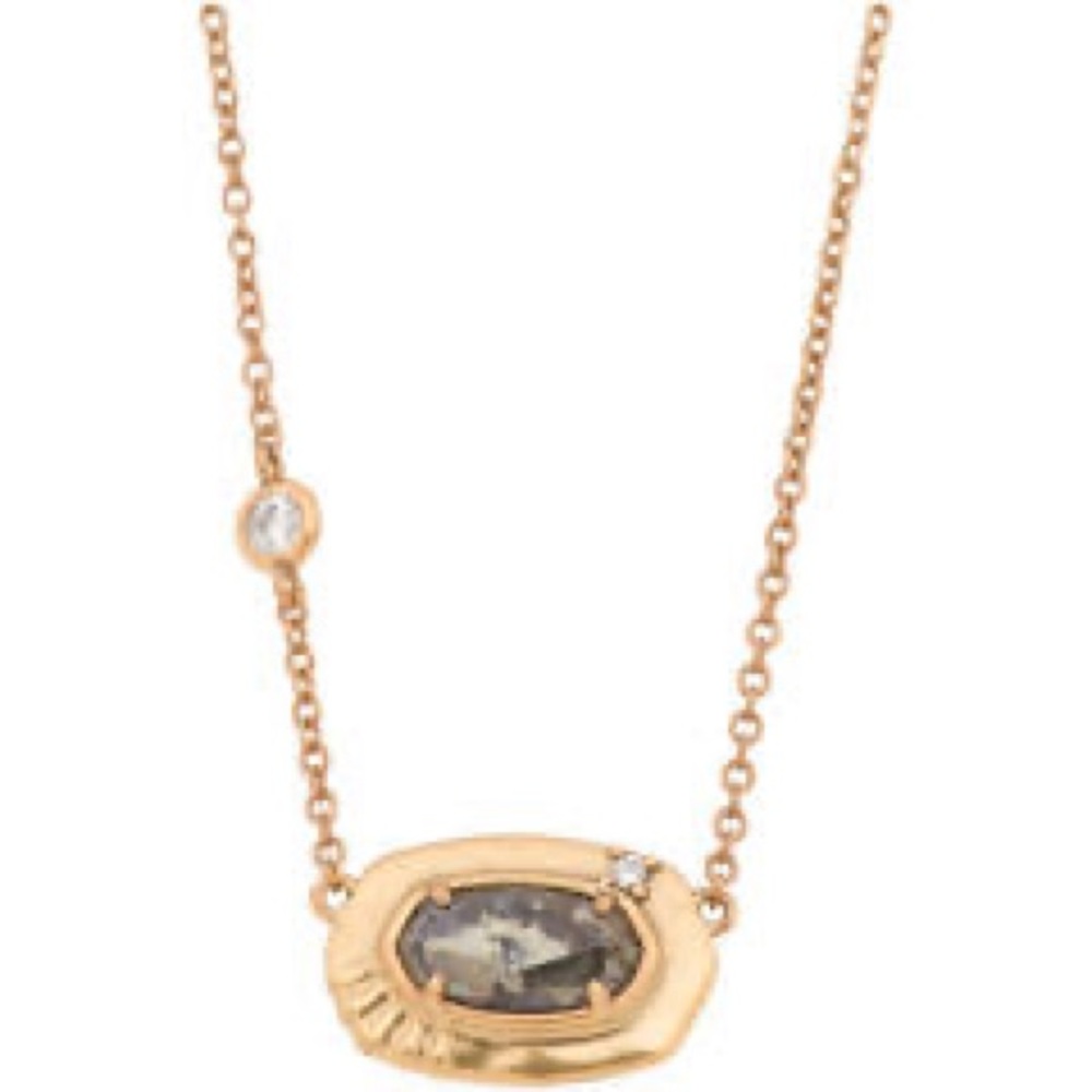 Kendra Scott Anna Necklace Black Pyrite